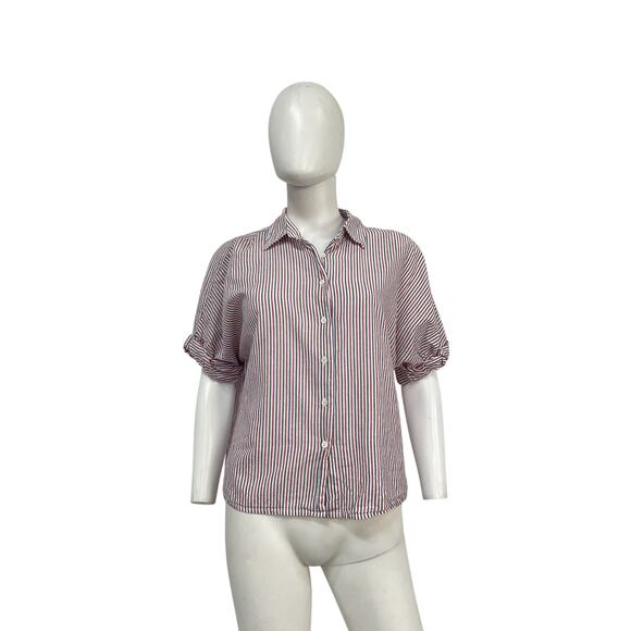 Xirena 'Teddy' Blue Cotton Shirt Size XS - Picture 2 of 5